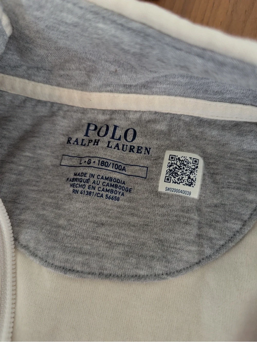 Polo by Ralph Lauren Men's Cream Half-Zip Soft Sweatshirt